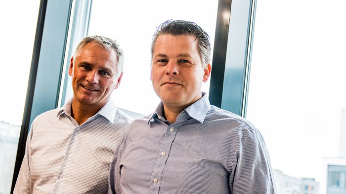 Terje Kristiansen-Bakke, IBM Software Manager og Erling Hesselberg, Visepresident i Crayon Group.   