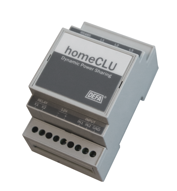 homeCLU måler strømforbruket og delegerer ledig kapasitet til lading.