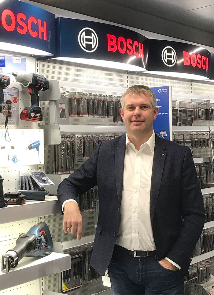 Tommy Borgersen, norsk salgsdirektør i Bosch Power Tools.