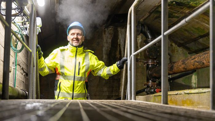 STORE DIMENSJONER: – Tunnelen vi skal bygge vil ha en diameter på 6-7 meter, forteller Ole-Petter Nilsen fra Vann- og avløpsetaten i Oslo kommune. <i>Foto:  Delta V</i>