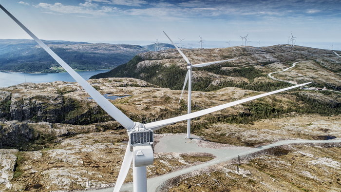  TrønderEnergi leverer fornybar energi fra blant annet Ytre Vikna vindpark. Foto: TrønderEnergi 