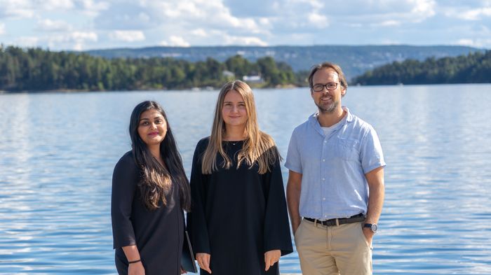  F.V. Anupma Kumari, Kinga Kocemba og Øyvind Strand. <i>Foto:  TUM Studio</i>