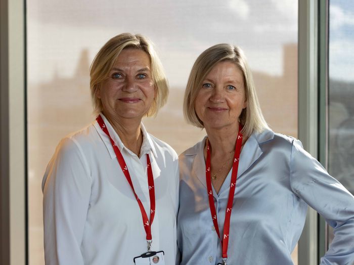 PÅDRIVERNE: Helen Gjester (t.v.) og Åse Bailey Pettersen i Innovasjon Norge var blant pådriverne av TINC for tolv år siden, og jobber tett sammen – Helen fra hovedkontoret og Åse fra Silicon Valley-kontoret. <i>Foto:  Lars Rolland/Innovasjon Norge</i>