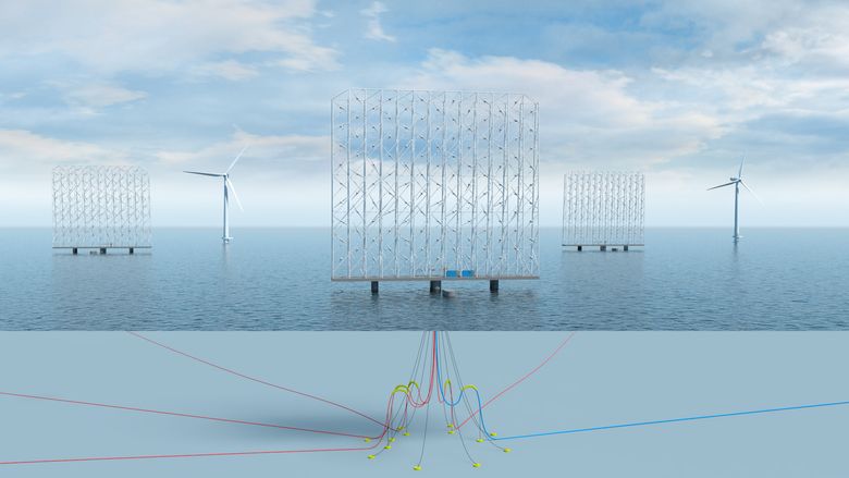 Wind Catching vil utvikle en helt ny form for havvind. <i>Foto: Wind Catching</i>
