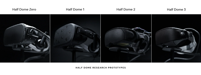 «Half Dome» er samlebetegnelsen på en serie testenheter innen VR som Meta utvikler. <i>Foto:  Meta/Reality Labs Research</i>
