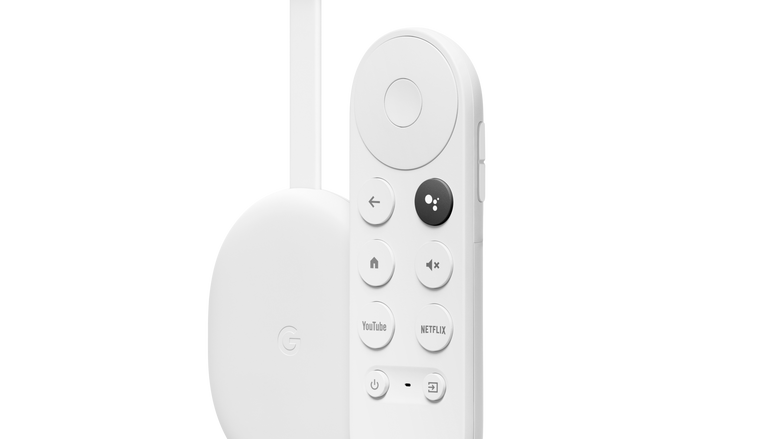 Google Chromecast med Google TV har fjernkontroll med mikrofon og gir deg mer underholdning og funksjonalitet enn noen TV-produsent klarer. <i>Foto:  Google</i>