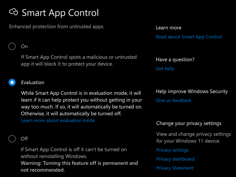 Skal du aktivere Smart App Control, må du installere Windows på nytt. <i>Foto:  Microsoft</i>