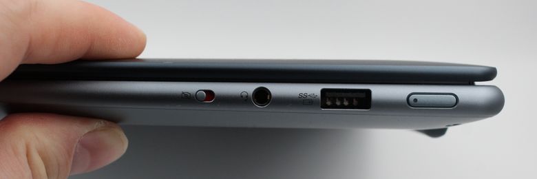 Lenovo Yoga Slim 7i ProXs høyre side. <i>Foto:   Are Thunes Samsonsen</i>