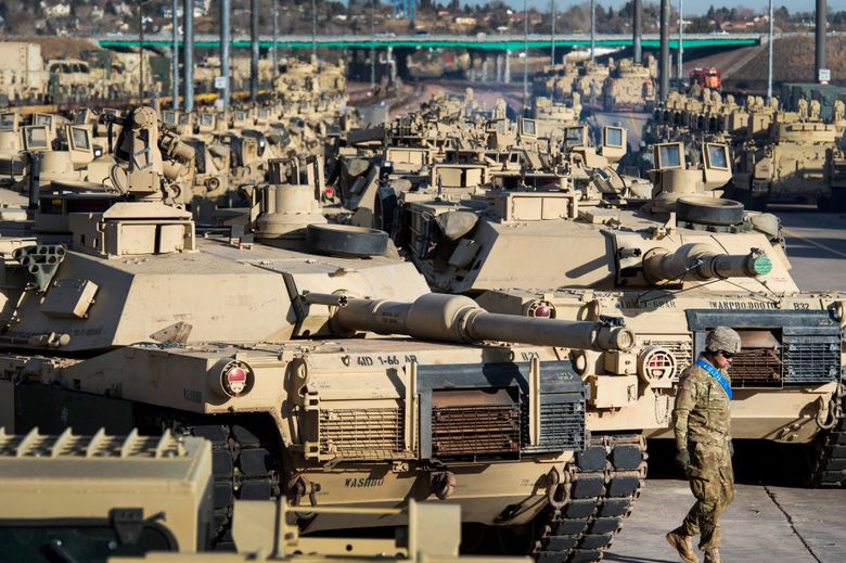 President Joe Biden skal ha ombestemt seg og være villig til å forsyne Ukraina med amerikanske Abrams M1-stridsvogner, opplyser anonyme kilder til flere medier. En kunngjøring kan komme alt onsdag. <i>Foto:  Christian Murcock/AP/NTB</i>