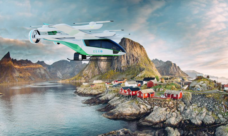 Helikopterflyet vil hovedsakelig betjene avsidesliggende øysamfunn, ifølge Widerøe. <i>Illustrasjonsfoto:  Widerøe Zero</i>