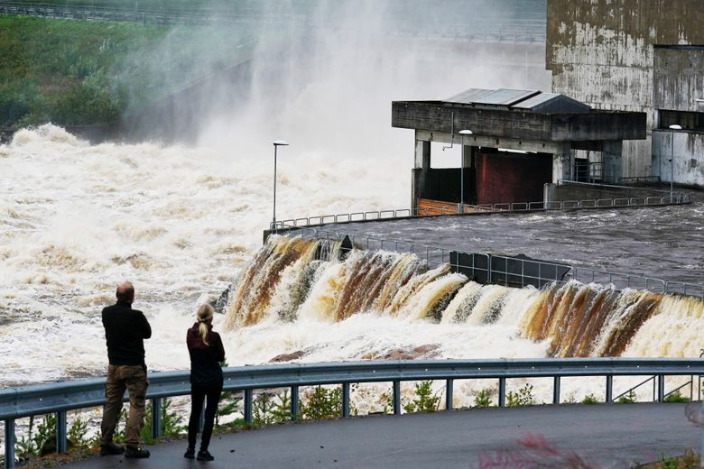 Kraftstasjonen i Braskereidfoss. <i>Foto:  Eirik Helland Urke</i>