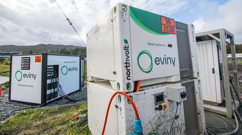 <span>Northvolt har blant annet levert batteripakker til Eviny for bruk på elektriske anleggsplasser. </span><span>Foto: Marius Valle</span>