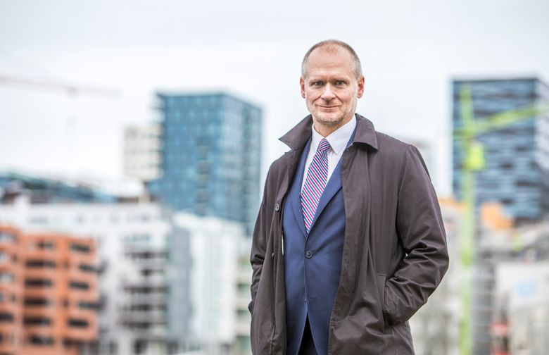 Administrerende direktør i Eiendom Norge, Henning Lauridsen venter fall i usolgte boliger fremover. <i>Foto:  Ole Berg-Rusten</i>
