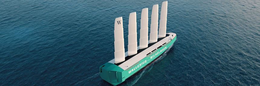 Værruting og ruteplanlegging blir viktig for å utnytte vind og strøm. Med vind alene kan Orcelle Wind seile i 10-12 knop. Foto:  Wallenius Wilhelmsen