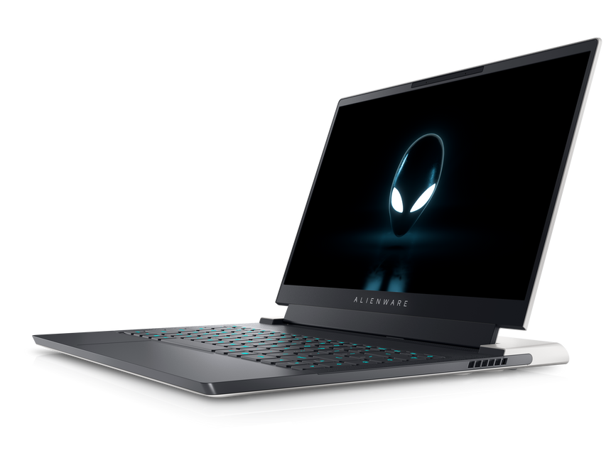 Alienware X14 er litt rar i formen, men heldigvis ikke en xenomorph. Foto: Dell