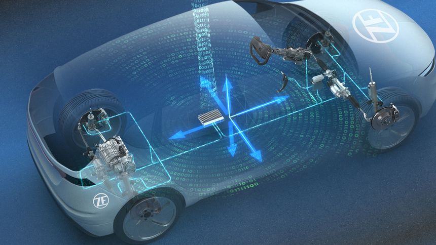 Styringen er bare de siste i rekken av kontroller som blir elektronisk. Fra før har allerede bremser fått ikke-mekaniske koblinger. Foto: ZF