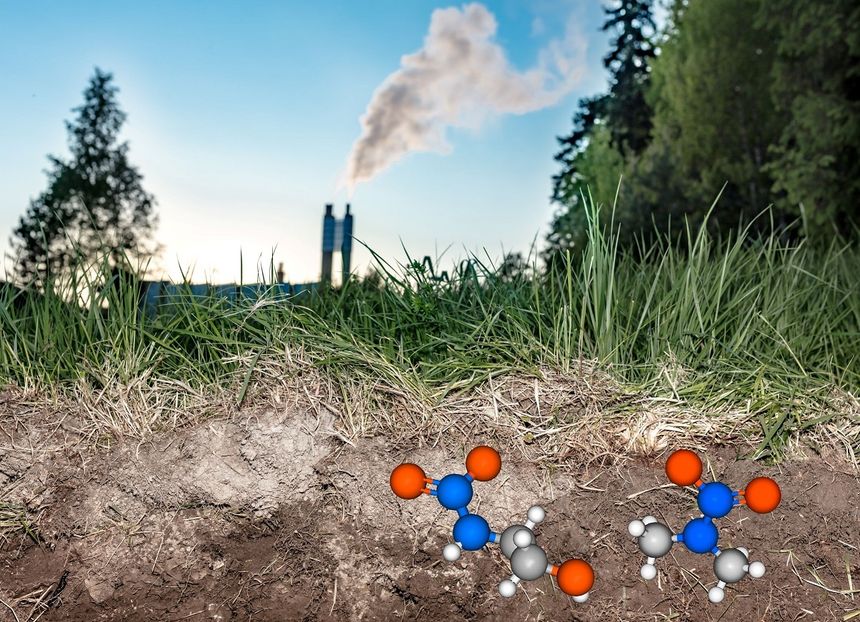 I en ny studie har forskere fra NIVA undersøkt nivåer av nitrosaminer og nitraminer i bakken og i innsjøen Elvåga. Hensikten er å nyansere bildet fra aminutslipp på Klemetsrud. Illustrasjon:  Sveinung Svendsen, ReinFilm