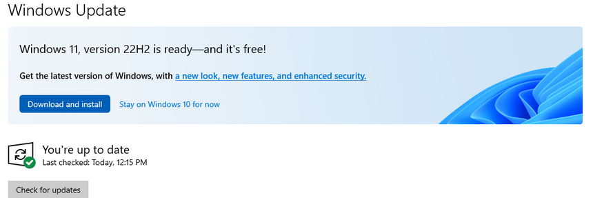 Windows 11 22H2 skal for det meste være tilgjengelig med en gang, men enkelte funksjoner vil komme senere i høst. Foto: Microsoft