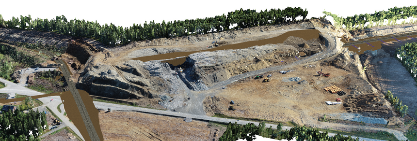 Dronescan fra samme område som hovedbildet i artikkelen.