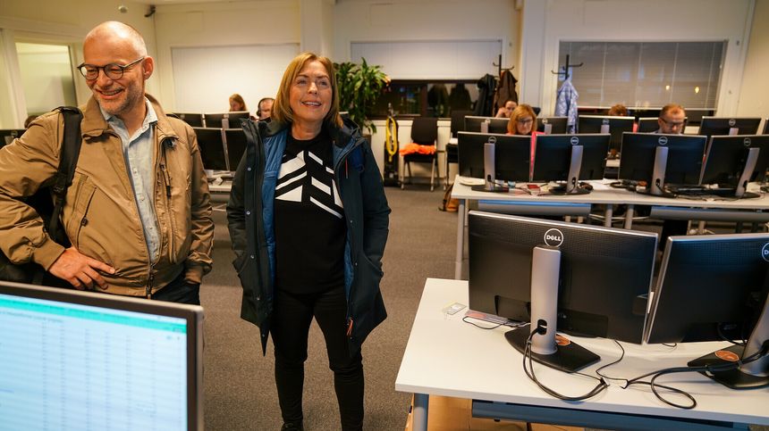 Grethe Aasved er direktør ved St. Olavs hospital. I forrige uke sendte hun bekymringsmelding til Statsforvalteren. Her fra natt til lørdag 12. november da systemet ble innført ved sykehuset.