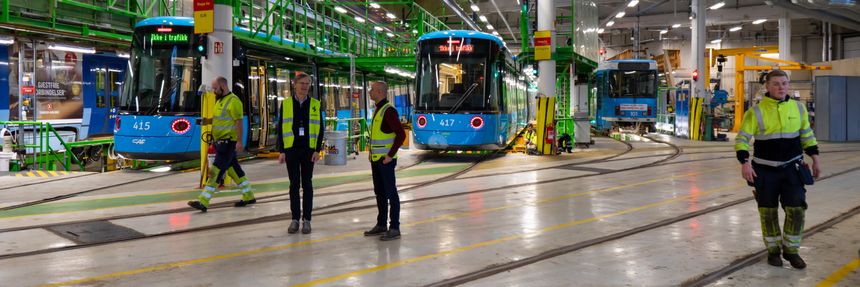 Sporveien Trikkens tekniske avdeling og verksted på Grefsen i Oslo. Foto: TUM Studio