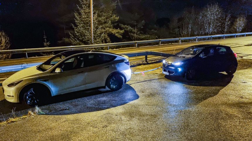 12 kilometer ga 25 prosent ekstra strøm på batteriet. Foto:  Marius Valle