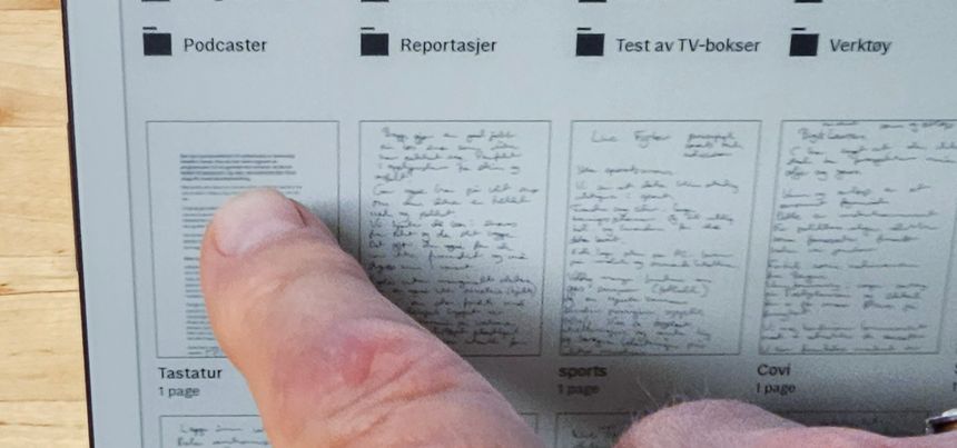 Inn i filsystemet: Det du skriver på tastaturet blir liggende i det vanlige filsystemet. Foto: Odd Richard Valmot