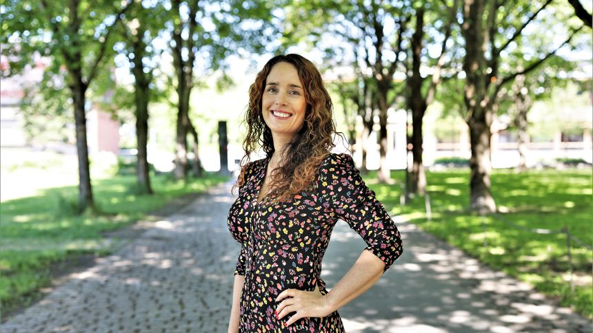 Christine Wergeland Sørbye, som direktør for Oslo Science City, har tatt en rekke grep for å knytte tettere kontakt mellom forskere, offentlig sektor, næringsliv og investorer i de geografiske områdene rundt UiO og OUS. – 70 prosent av all den medisinske forskningen foregår her, sier hun. Foto: Stian Kristoffer Sande/UiO
