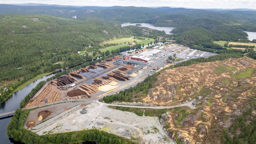 Biozin skal bygge fabrikk i Åmli og produsere biodrivstoff av trevirke. Prosjektet var den største enkeltmottakeren av støtte i 2022. Foto:  Biozin