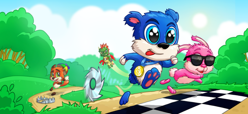 Dirtybits mobilspill FunRun. Illustrasjon: Dirtybit