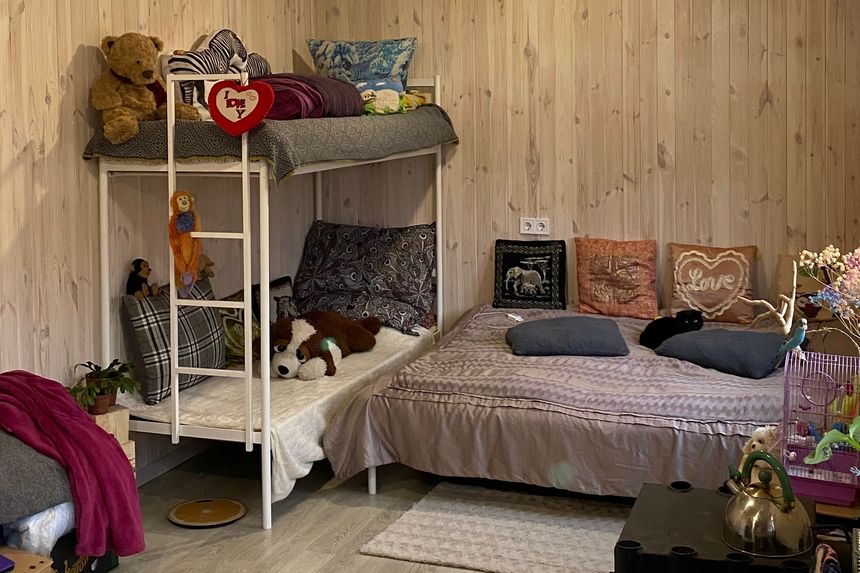 På innsiden av mikrohuset ser det slik ut. Foto:  Vigdis Halvorsen / Norad / Handout