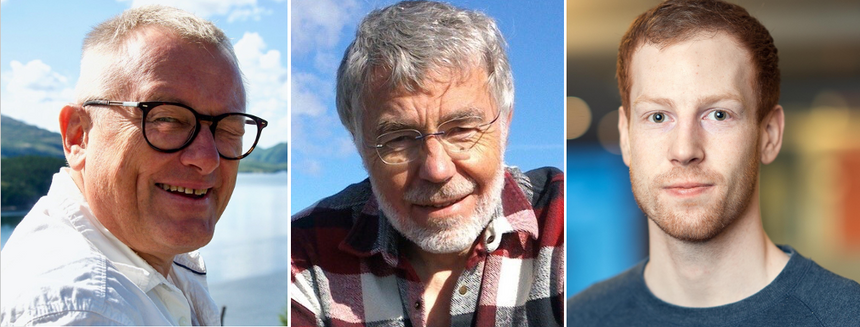 – Regjeringen bør følge opp mineralstrategien sin med ordninger som stimulerer til kunnskapsbygging viet ny bruk av overskuddsmasser fra Norges mineralnæring, mener Bjarte Arne Øye (t.v.), Svein Willy Danielsen og Randulf Høyli. Foto: Privat
