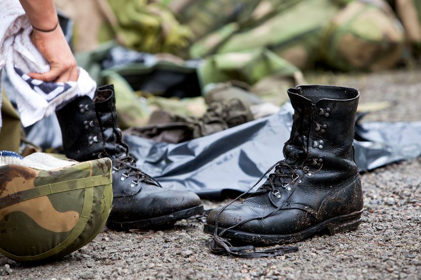 Forsvarets M-77 feltstøvel Foto:  Peder Torp Mathisen / Forsvaret
