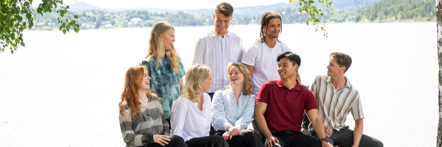 Studentene i DNVs sommerprosjekt 2024. Foto: DNV