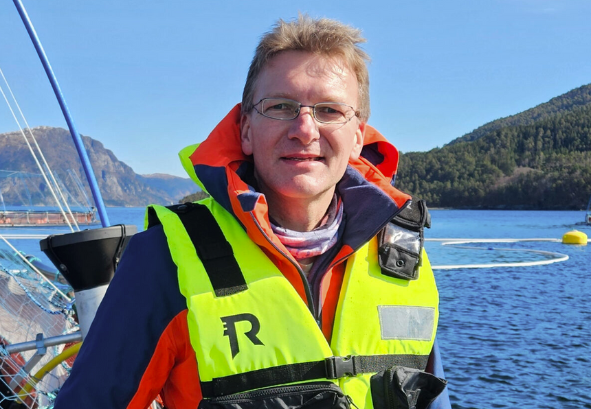 Sintef-forsker Christian Schellewald i felt. Foto:  Privat