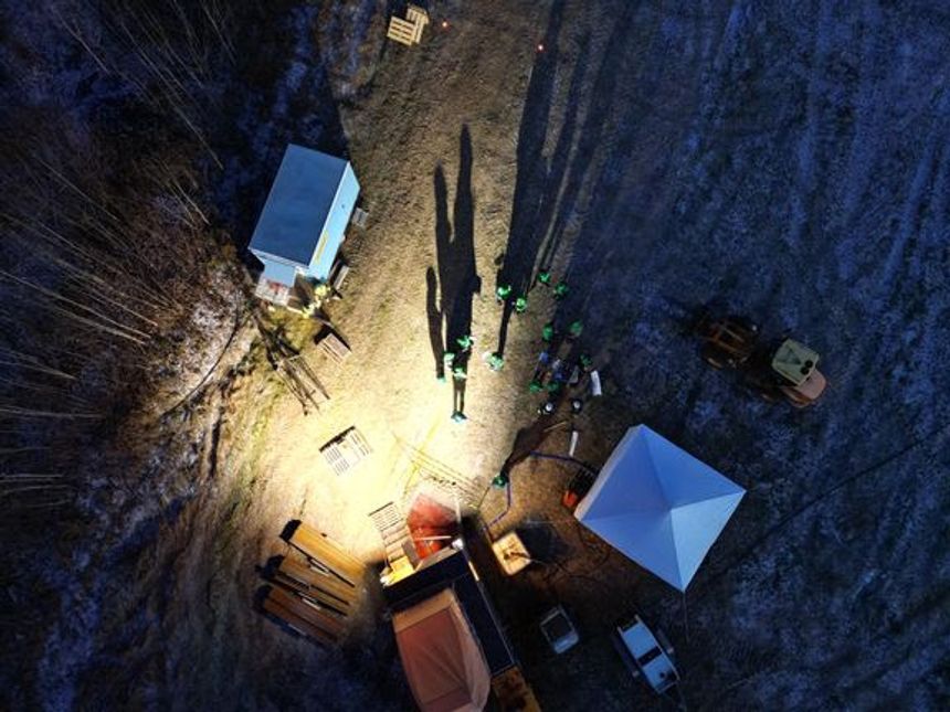I løpet av vinteren og våren skal det tas ti kilometer med boreprøver fra Fensfeltet. Foto:  REN