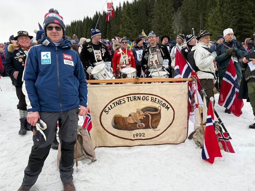 Dekningsdirektør Bjørn Amundsen i Telenor under Ski-VM i Granåsen. Foto: Telenor