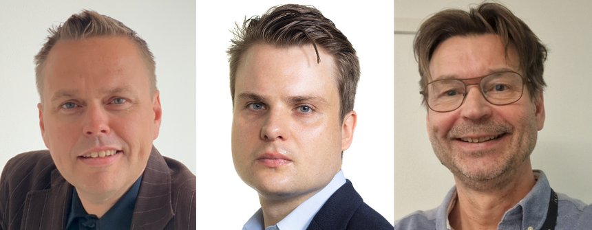 For å lykkes  i en ny energivirkelighet trenger vi ikke bare ny produksjon, men å ta tilbake kontrollen, skriver Thomas Øyvang (t.v.), Jonas Kristiansen Nøland og Kjetil Obstfelder Uhlen. Foto:  Privat