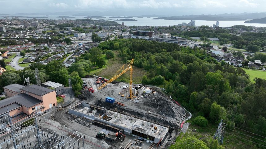 <span>Lnett bygger ut trafostasjon på Ullandhaug i Stavanger. Foto: Lnett</span>