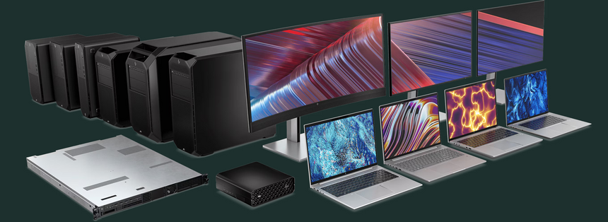 HP har et bredt utvalg av AI-arbeidsstasjoner. Foto:  HP