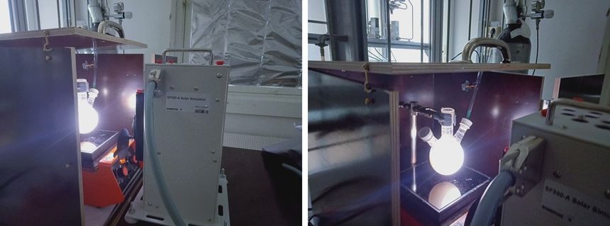 Slik var forsøksoppsettet. Foto:  NTNU