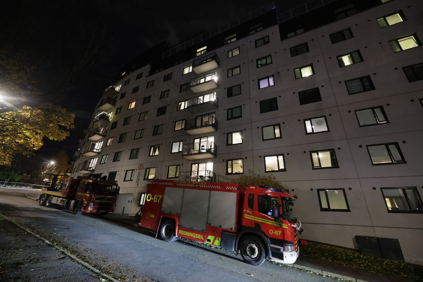 Også Hasleveien 11 skal være ferdig evakuert. Foto:  Arash A. Nejad