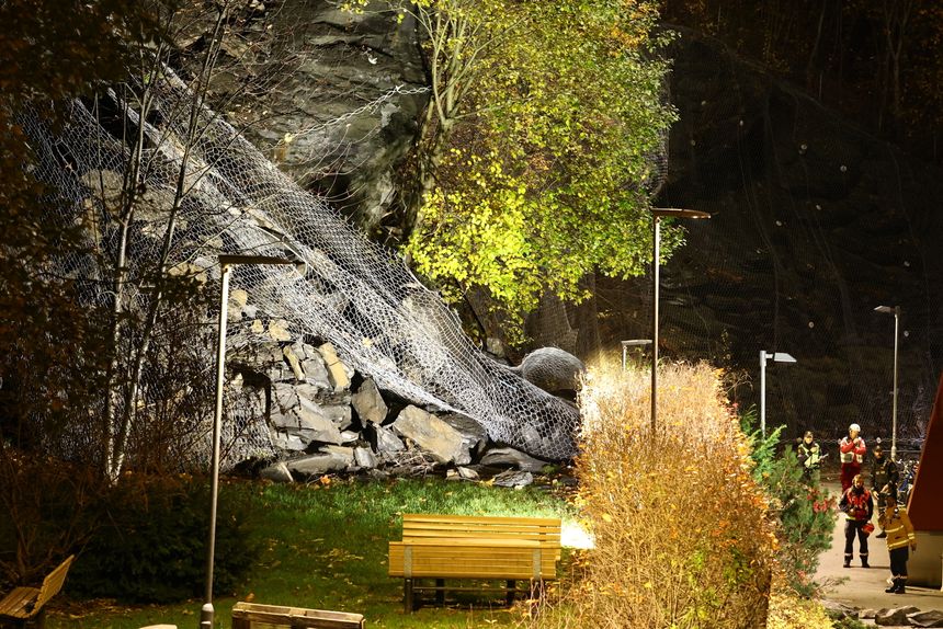 Rasstedet søndag kveld. Foto: Arash A. Nejad