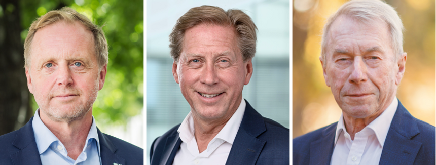 Når vi stiller strengere klimakrav, styrker vi vår egen konkurransekraft nasjonalt og internasjonalt, skriver Bjørn Kjærand Haugland (t.v.), Nils Klippenberg og Jens Ulltveit Moe. Foto:  Knut Neerland - Magent AS/Siemens/Skift