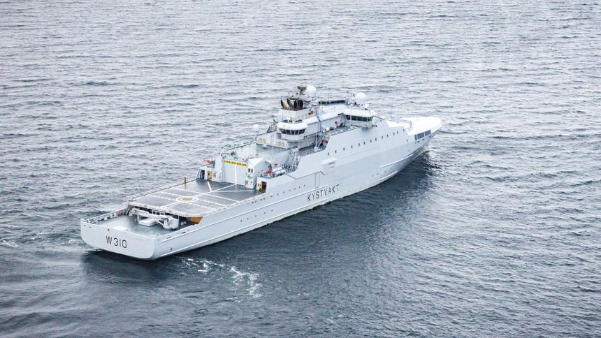 KV Jan Mayen ble levert våren 2023. Foto:  Johannes Bærhaugen / Forsvaret