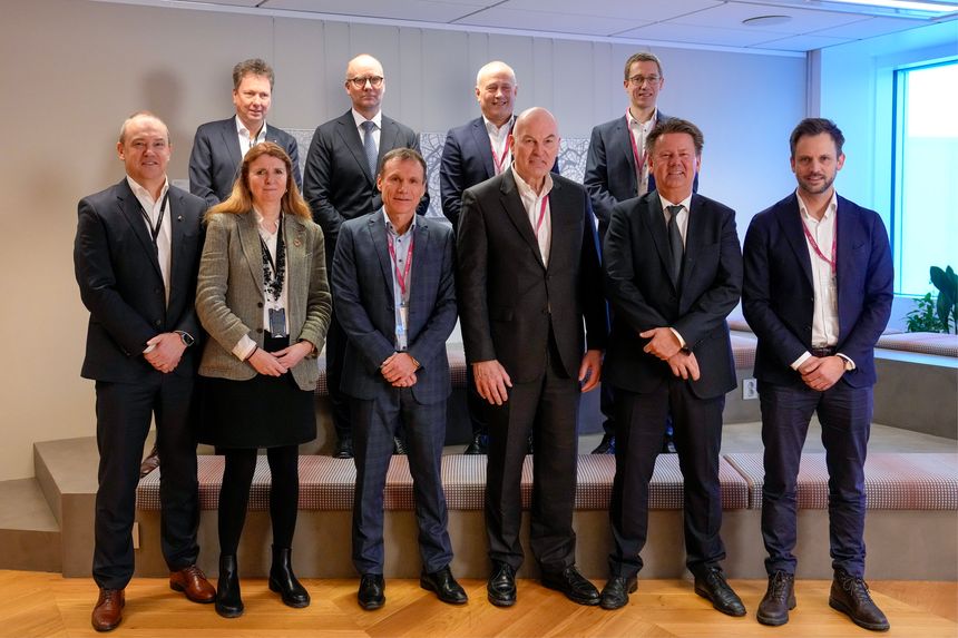 Oslo 20260108. Equinor tildeler rammeavtaler til sju leverandørbedrifter til en samlet verdi på rundt 100 milliarder kroner. Leverandørene som tildeles kontrakt, er Aibel, Aker Solution, Woodward, Apply, Rosenberg, Head Energy og IKM. Foto: Cornelius Poppe / NTB