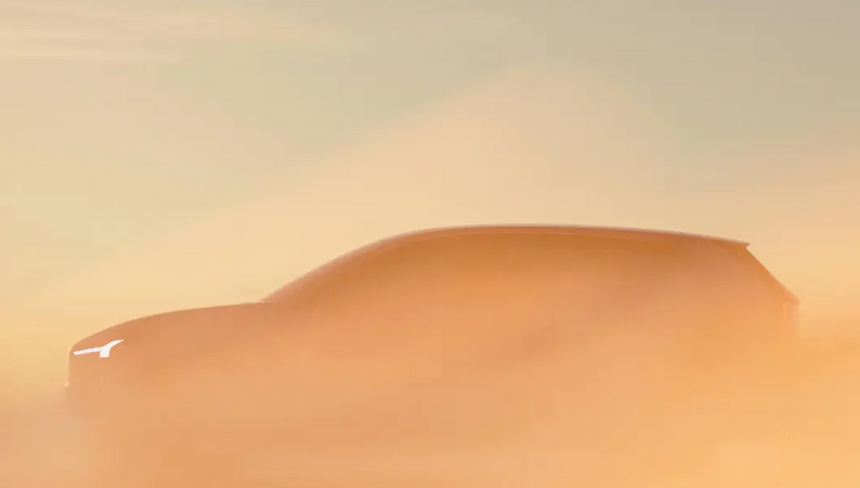 Reklamebilde for den nye bilen. Illustrasjon:  Volvo Cars