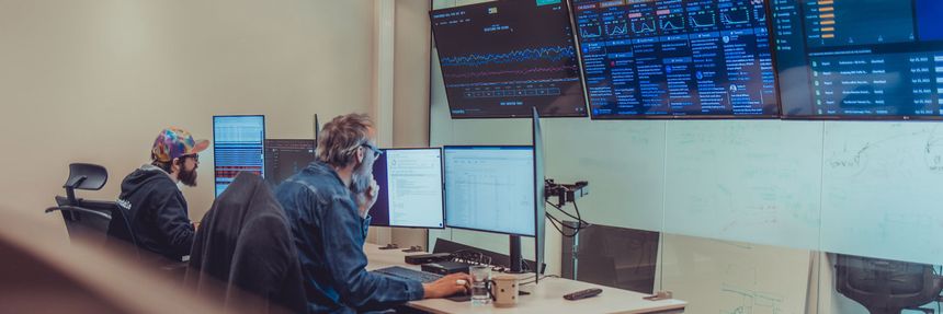 Fra et av Defendables to sikkerhetsoperasjonssentre i Norge.  Foto:  Defendable