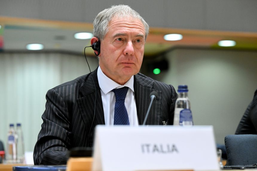 Italias næringsminister Adolfo Urso. Foto:  EUs ministerråd.