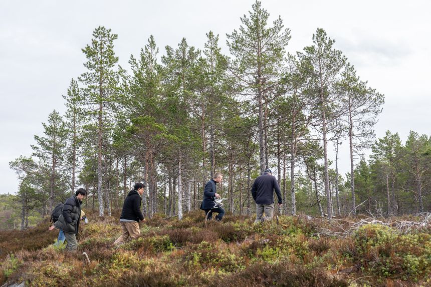 Befaring på potensielt kjernekraftverk i Taftøy Næringspark i Aure og Heim kommuner. Foto:  Eirik Helland Urke